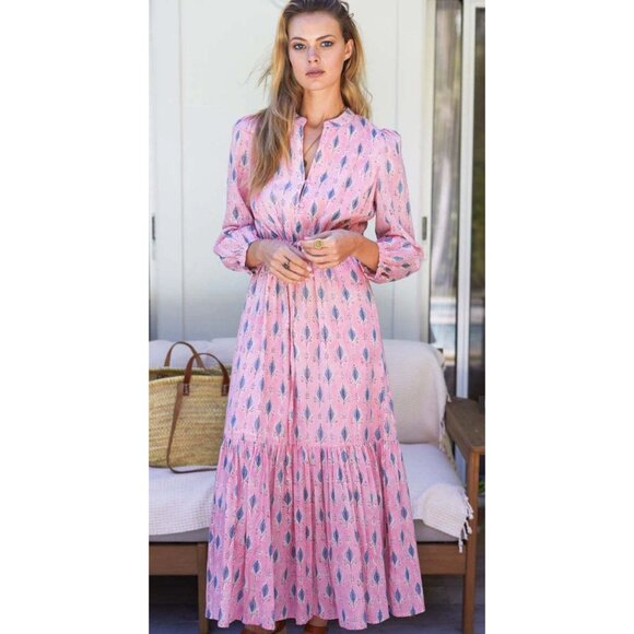 Emerson Fry India Collection Frances Dress Alice Organic Cotton-sz XS - Picture 3 of 16